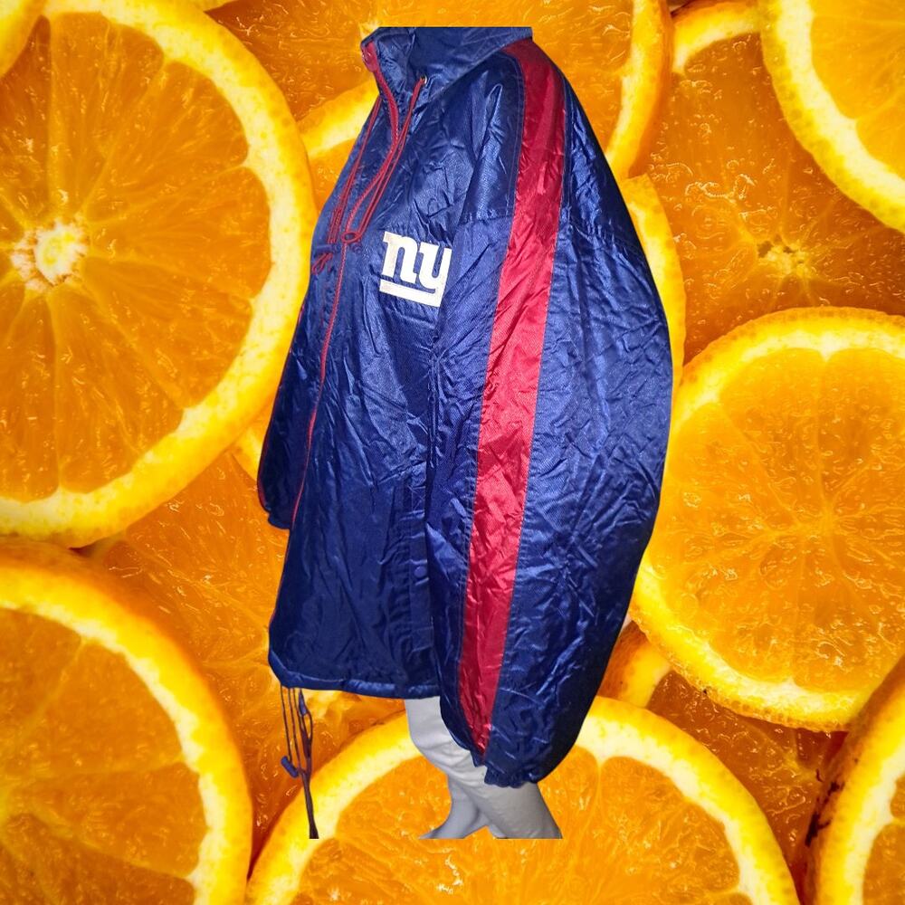 Logo Athletic Men's Blue New York Giants Vintage NFL Full Zip‎ Jacket Size M